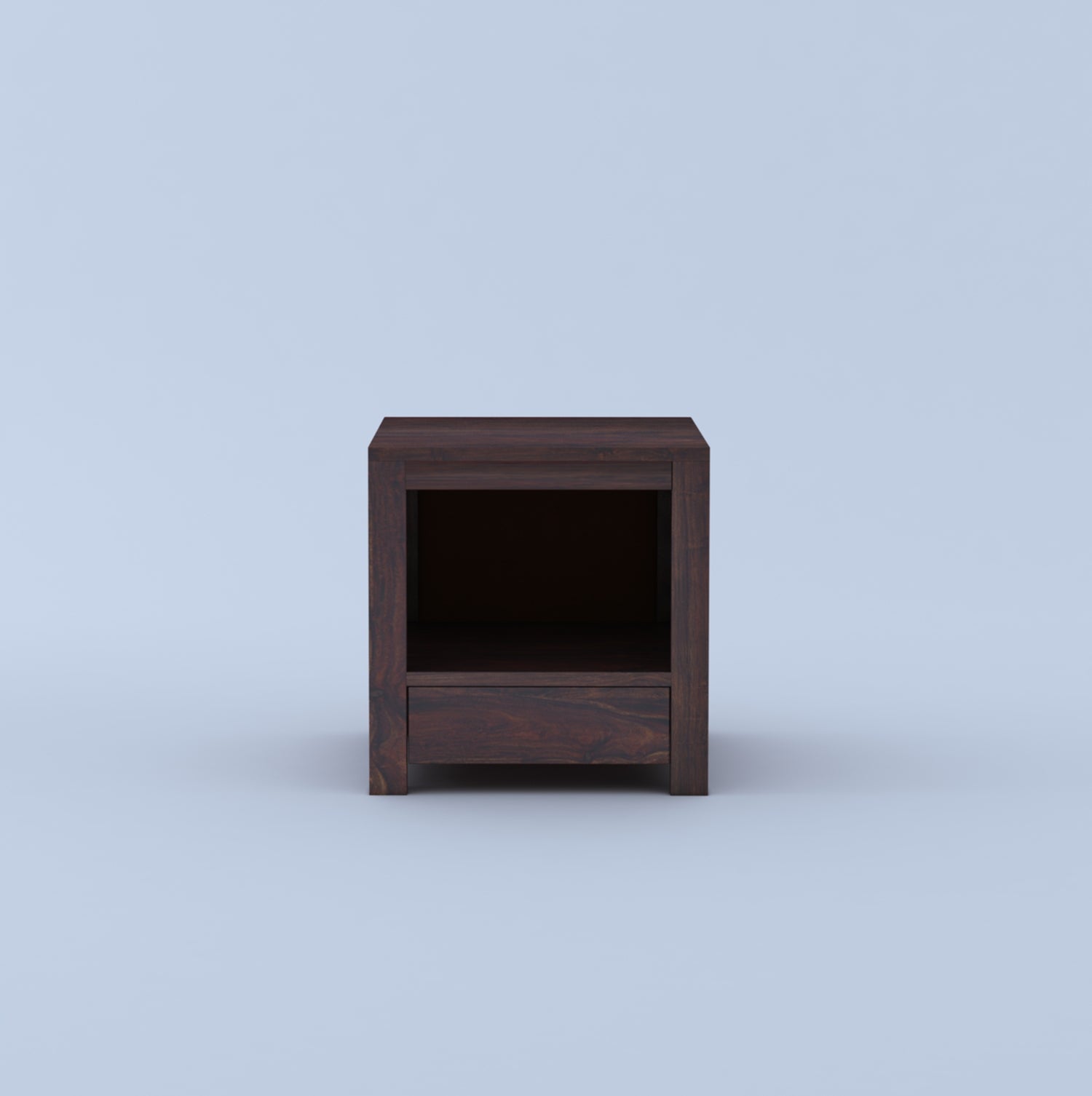 Cairo Solid Sheesham Wood Bedside Table With One Drawer Storage - 3 Years Warranty