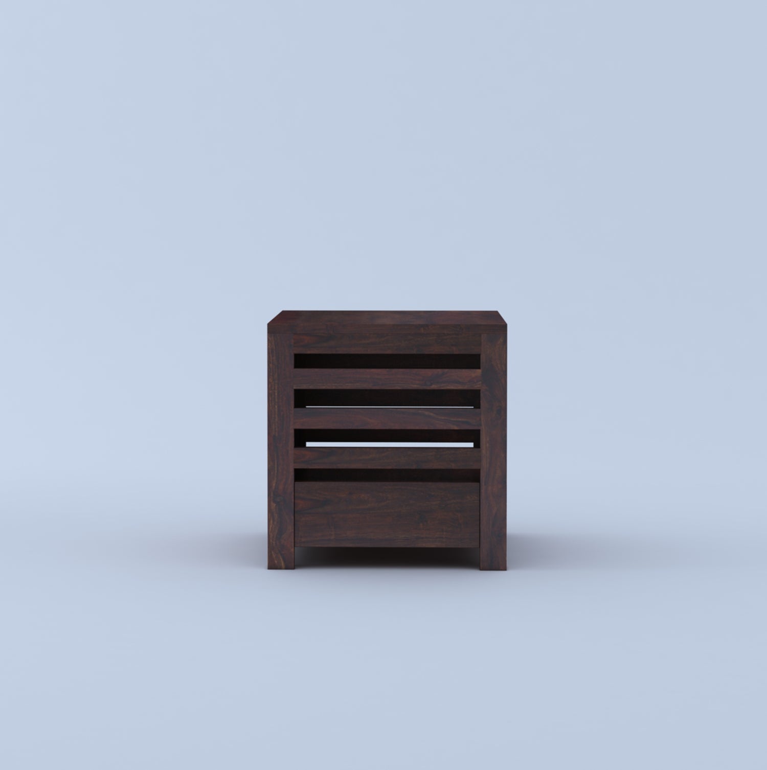 Cairo Solid Sheesham Wood Bedside Table With One Drawer Storage - 3 Years Warranty