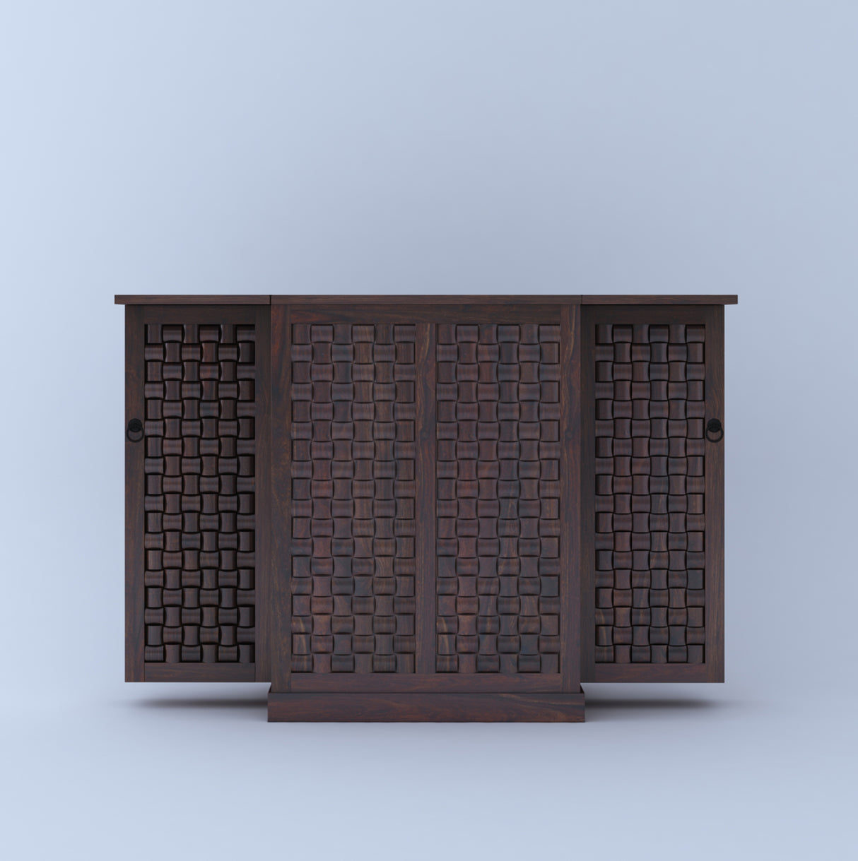 Hawser Solid Sheesham Wood Bar Cabinet - 3 Years Warranty