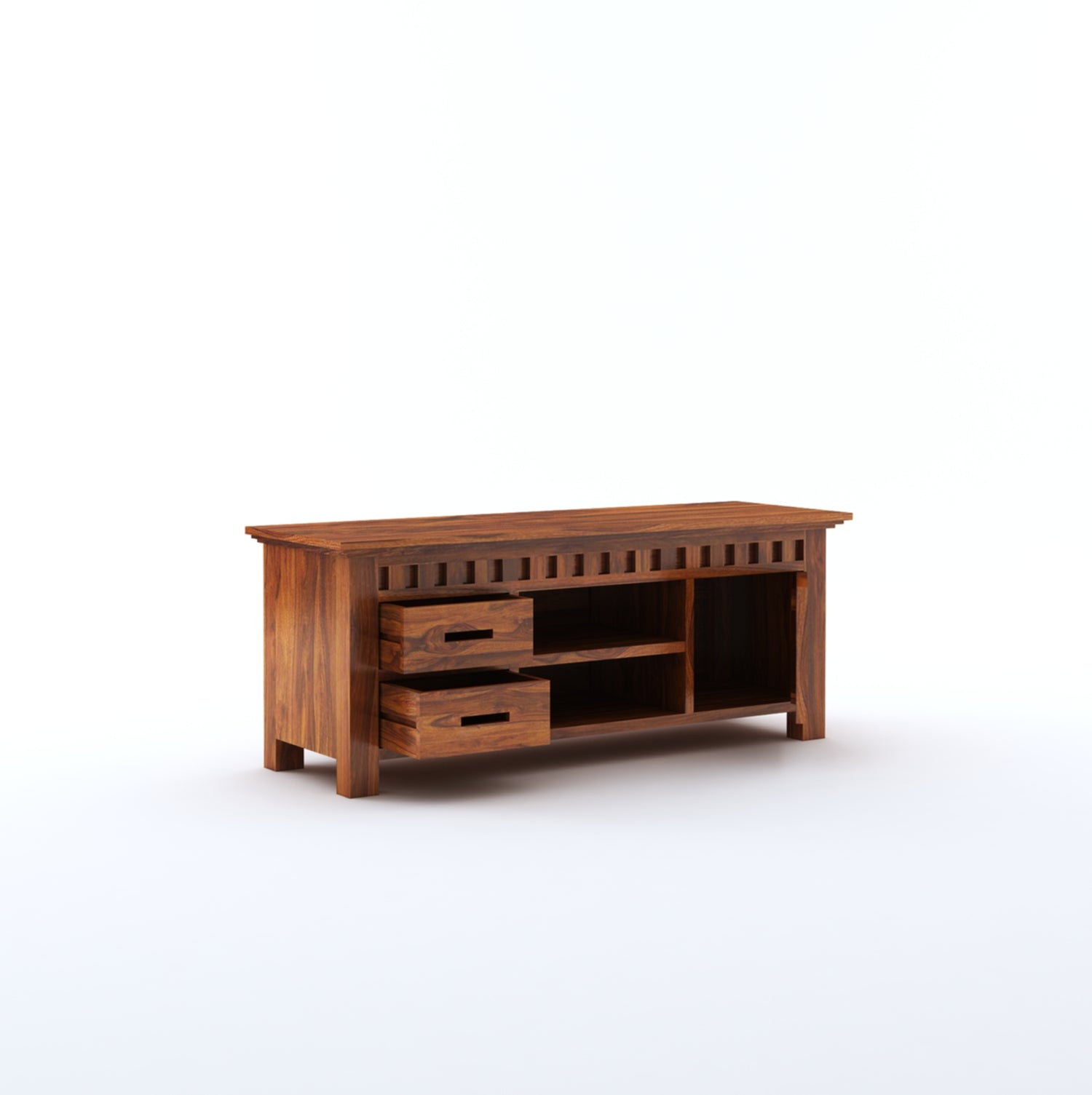 Armania Solid Sheesham Wood TV Unit - 3 Years Warranty