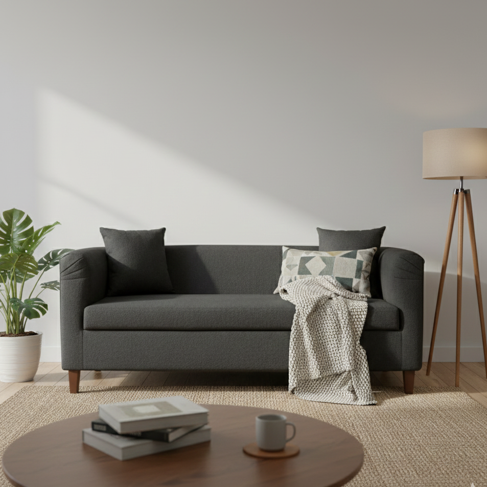 VENUS Three Seater Upholstered Sofa Velvet - 3 Years Warranty