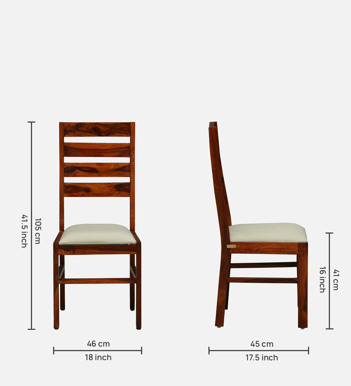 Mayor Solid Sheesham Wood 4 Seater Dining Table Set - 3 Years Warranty