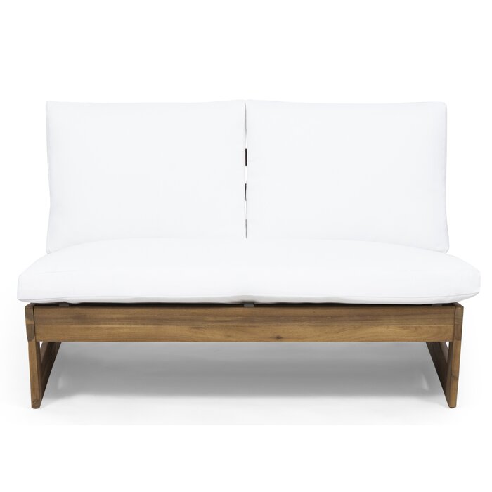Monte Solid Sheesham Wood 2 Seater Lounge Sofa - 3 Years Warranty