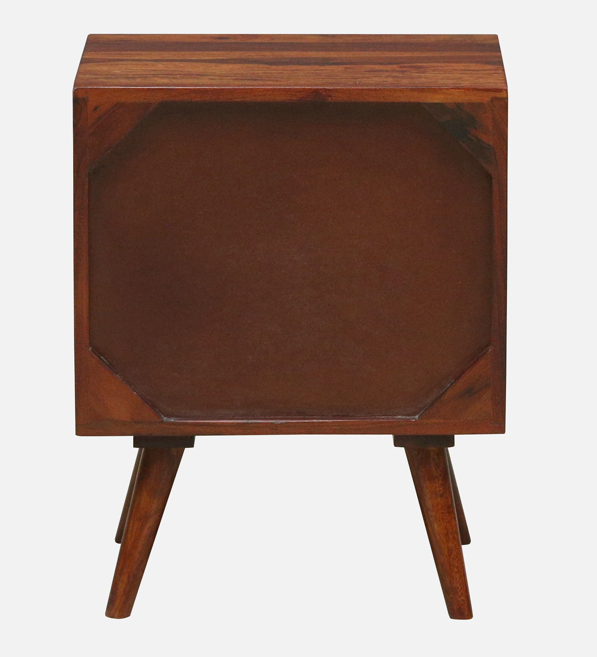 Syrus Solid Sheesham Wood Two Drawer Bedside Cane - 3 Years Warranty