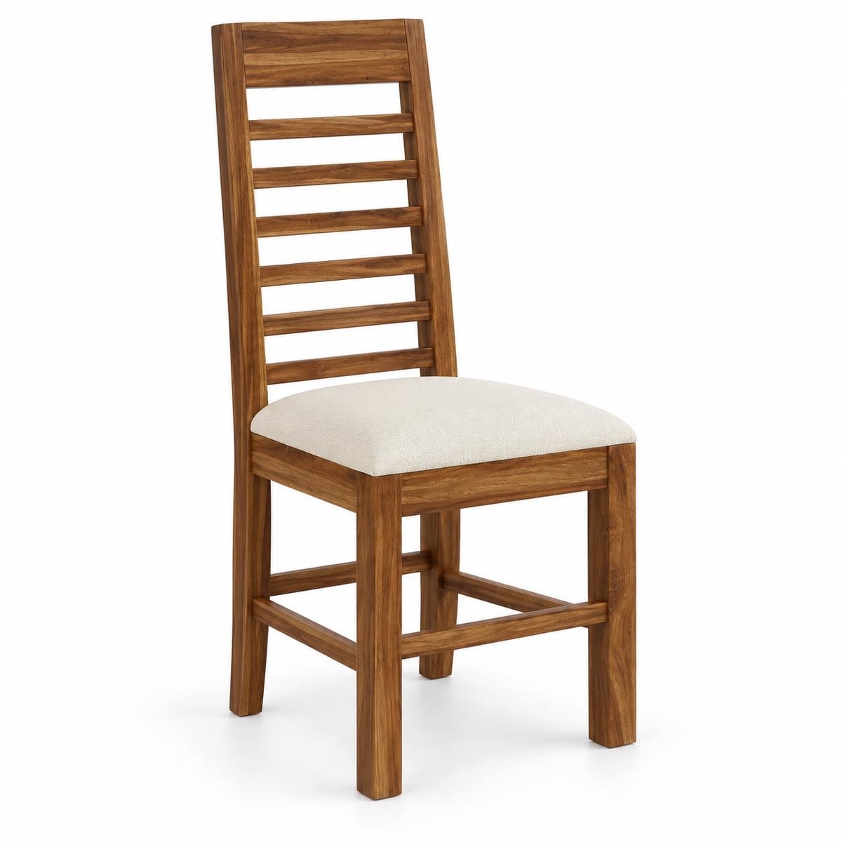 Maurus Oval Solid Sheesham Wood Office/Study/Dining Chair - 3 Years Warranty
