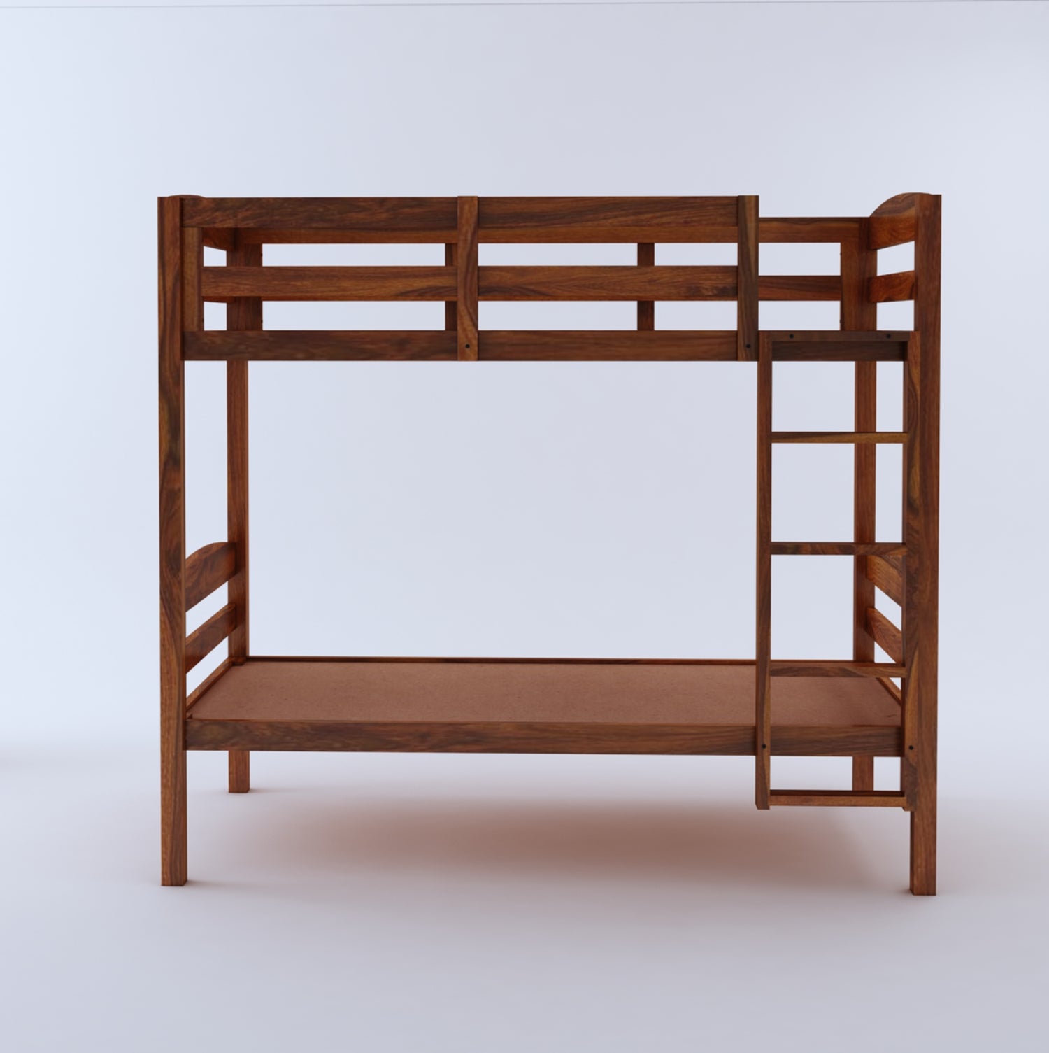 KATY Solid Sheesham Wood Bunk Bed Without Storage - 3 Years Warranty