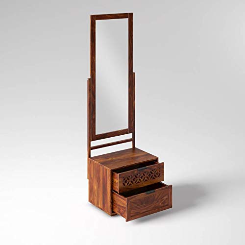 Jodhpur Solid  Sheesham Wood Dresser With Two Drawer - 3 Years Warranty