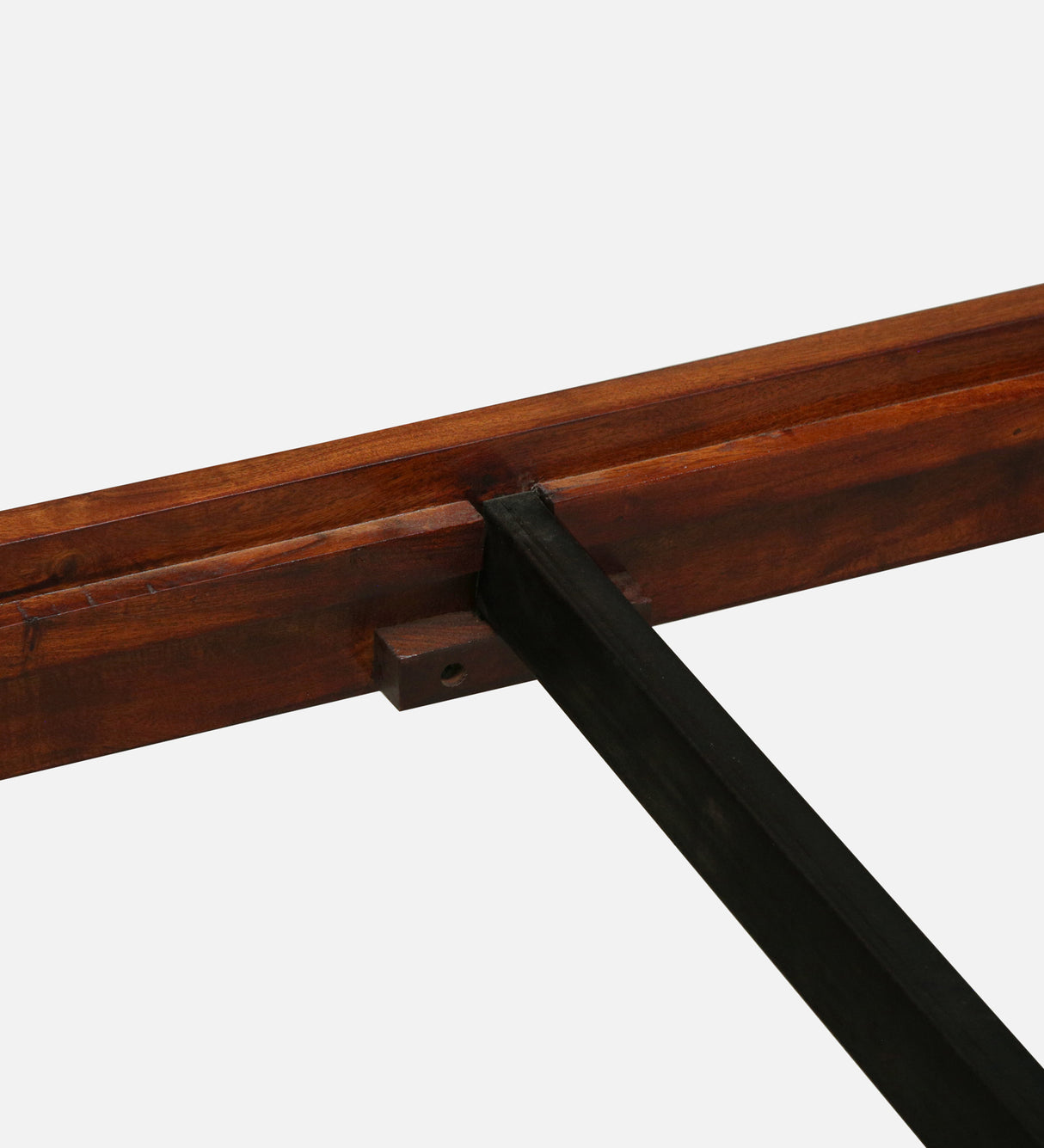 Swift Solid Sheesham Wood Bunk Bed Without Storage and Upholstered Headboard - 3 years Warranty