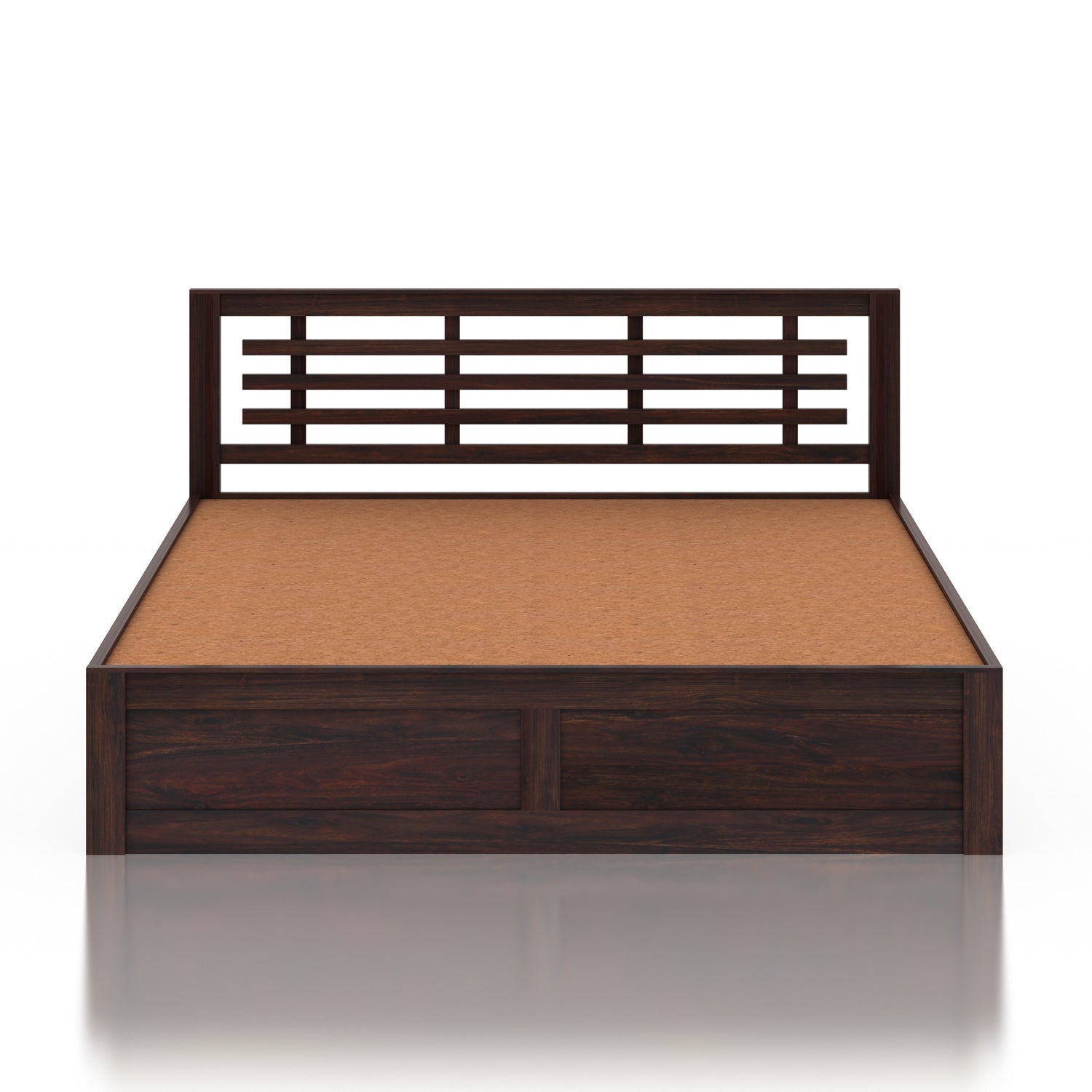 Lyon Solid Sheesham Wood Hydraulic Box Storage Bed - 3 Years Warranty