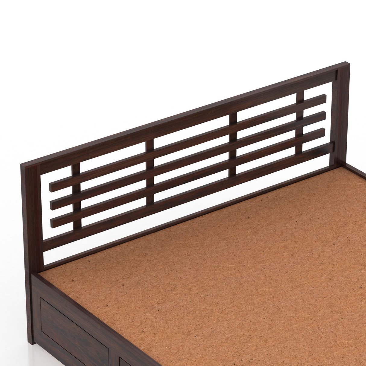 Lyon Solid Sheesham Wood Hydraulic Box Storage Bed - 3 Years Warranty