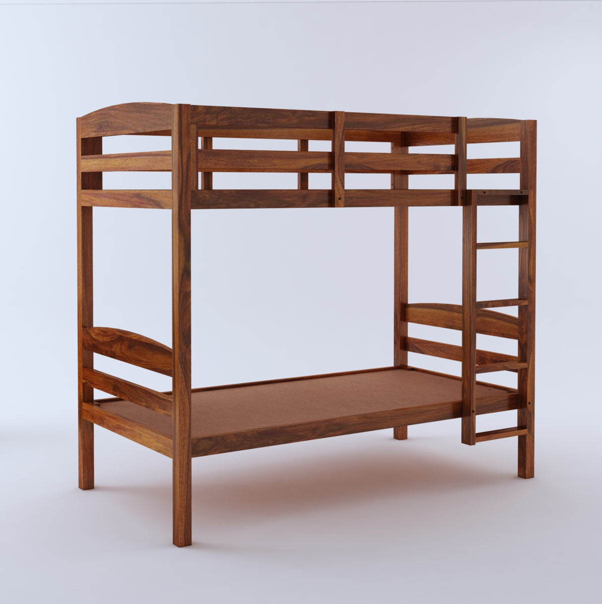 KATY Solid Sheesham Wood Bunk Bed Without Storage - 3 Years Warranty