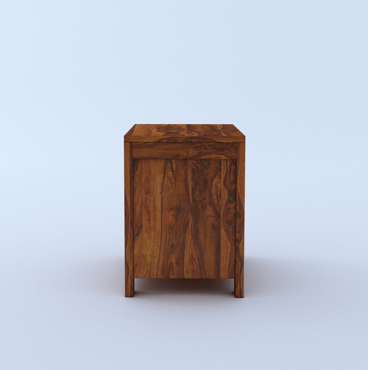 Italian Solid Sheesham Wood Bedside With One Drawer Storage - 3 Years Warranty