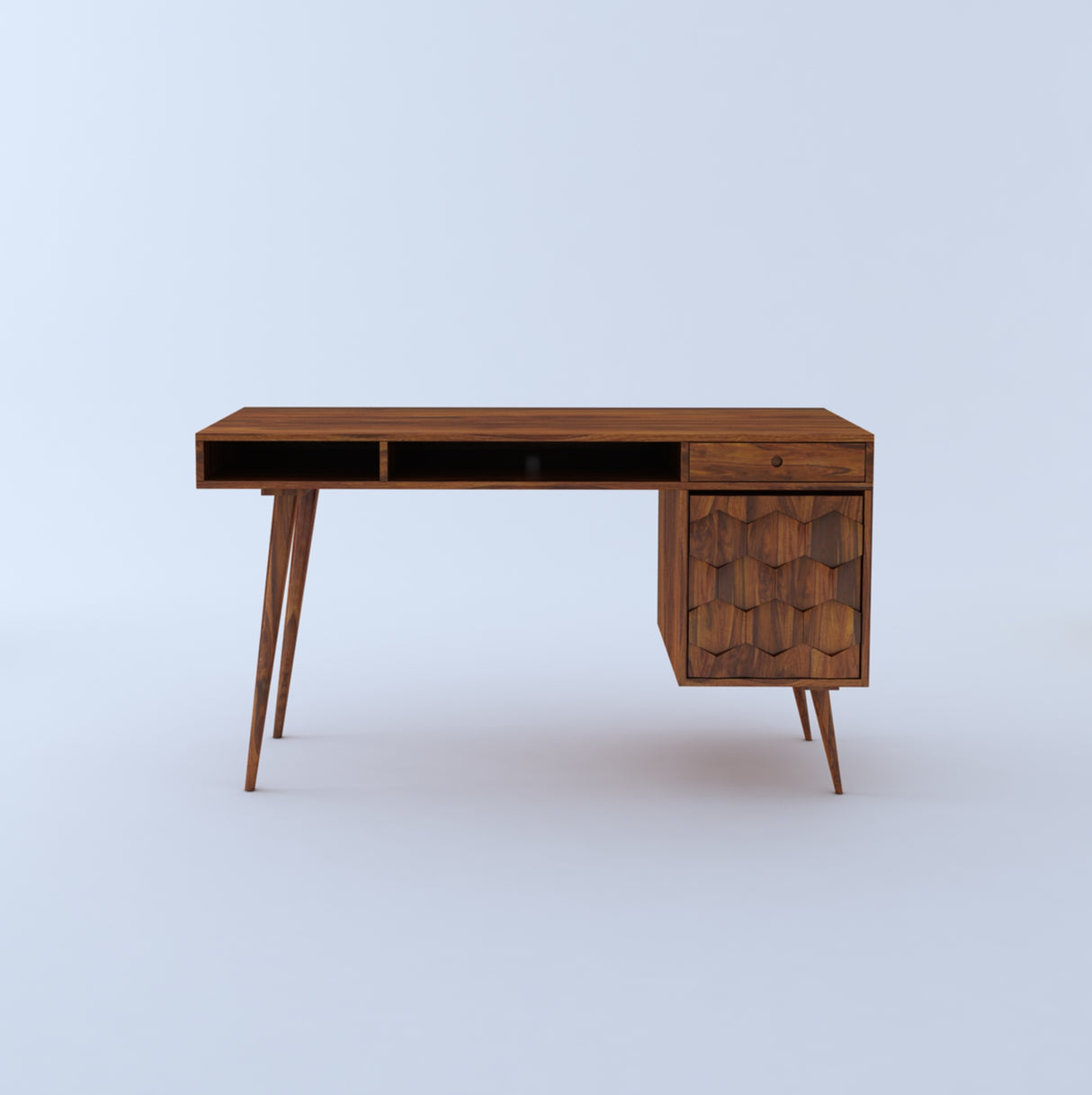 Monte Solid Sheesham Wood Desk and Study Table - 3 Years Warranty