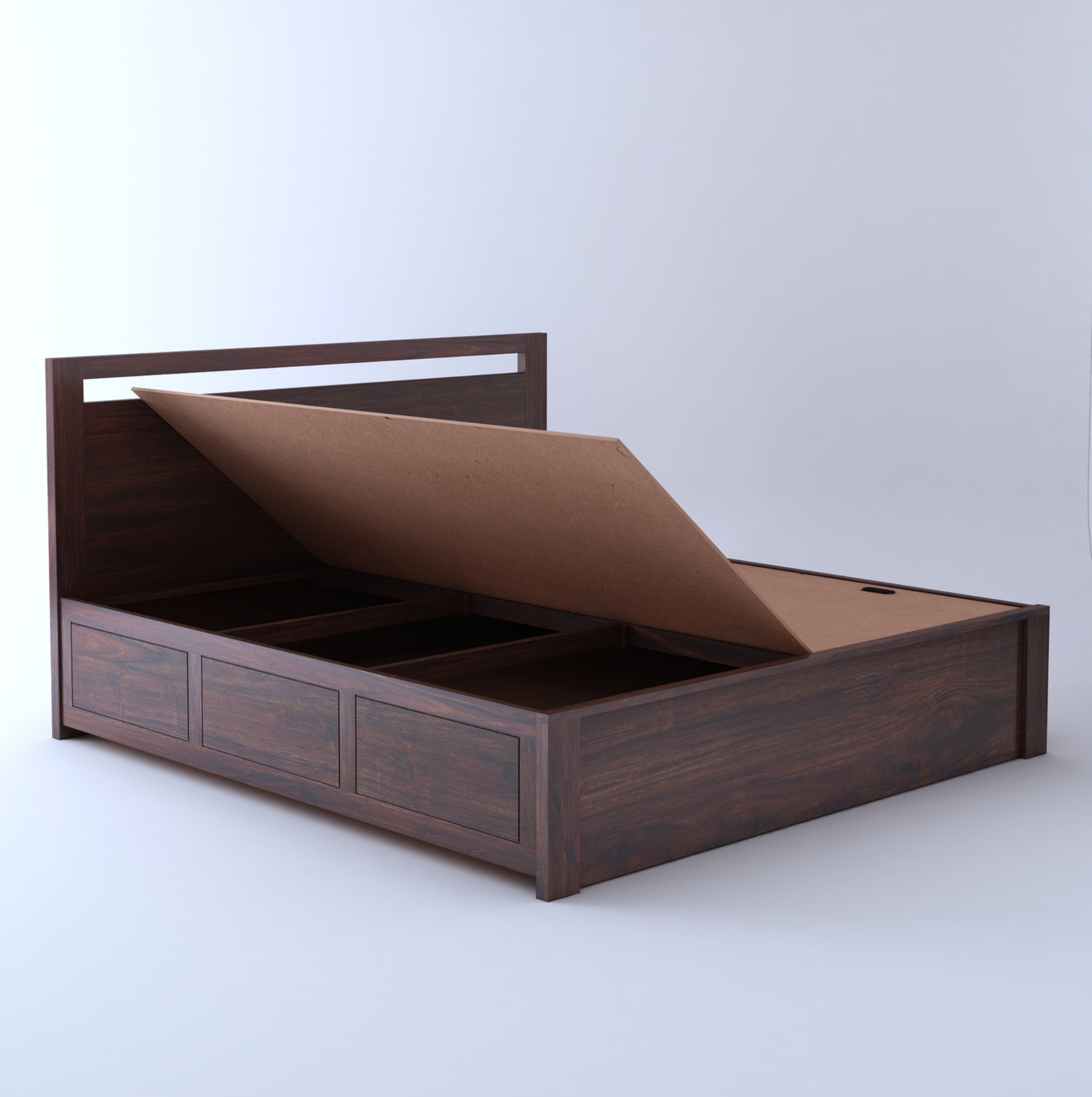 Jaipur Solid Sheesham Wood Box Storage Bed - 3 years Warranty