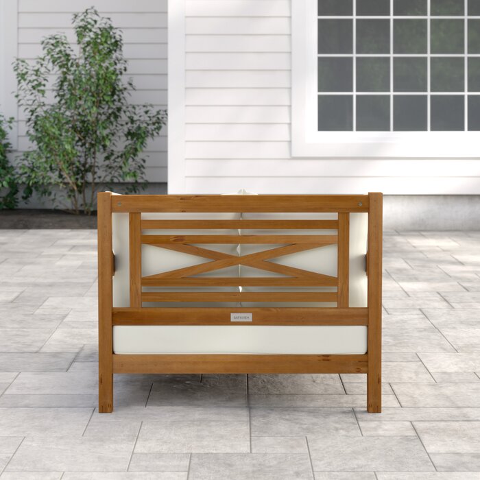 Armania Solid Sheesham Wood 2 Seater Lounge Sofa - 3 Years Warranty