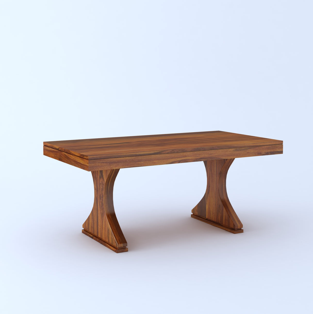 Maron Solid Sheesham Wood 6 Seater Dining Table Set - 3 Years Warranty