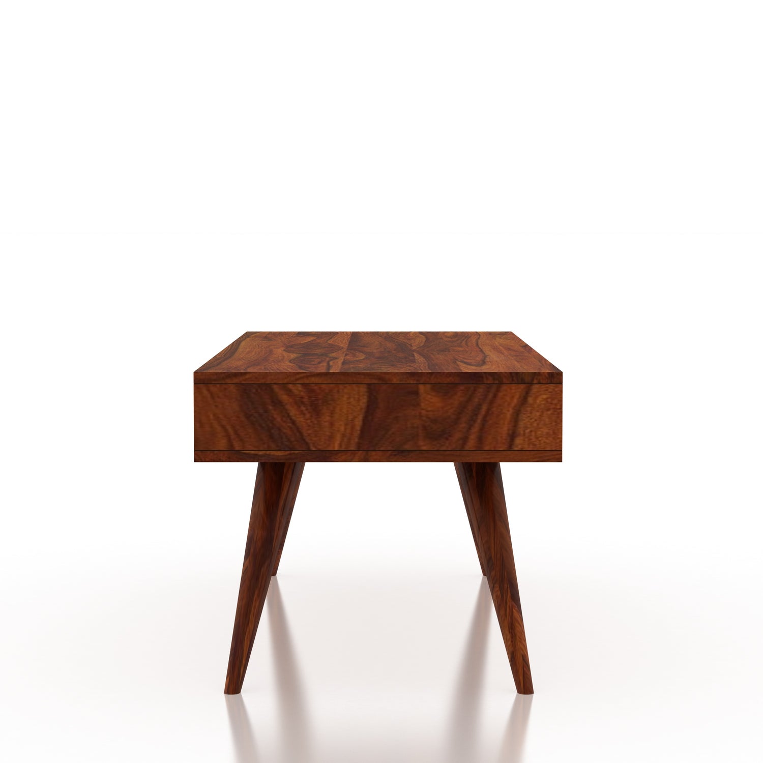 Simon Solid Sheesham Wood Coffee Table With Two Way Drawer Storage - 3 Years Warranty