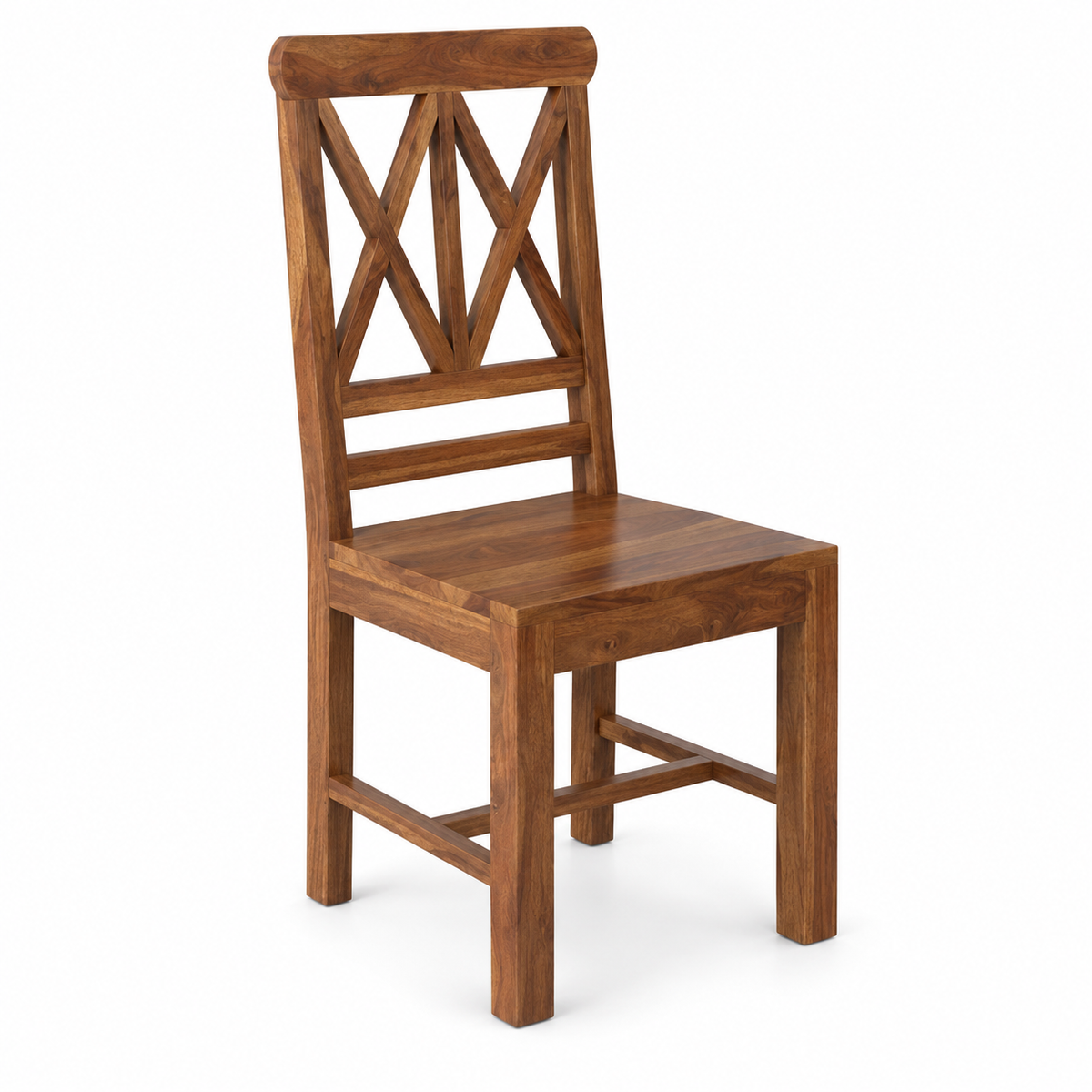 Cross Solid Sheesham Wood Office/Study/Dining Chair - 3 Years Warranty
