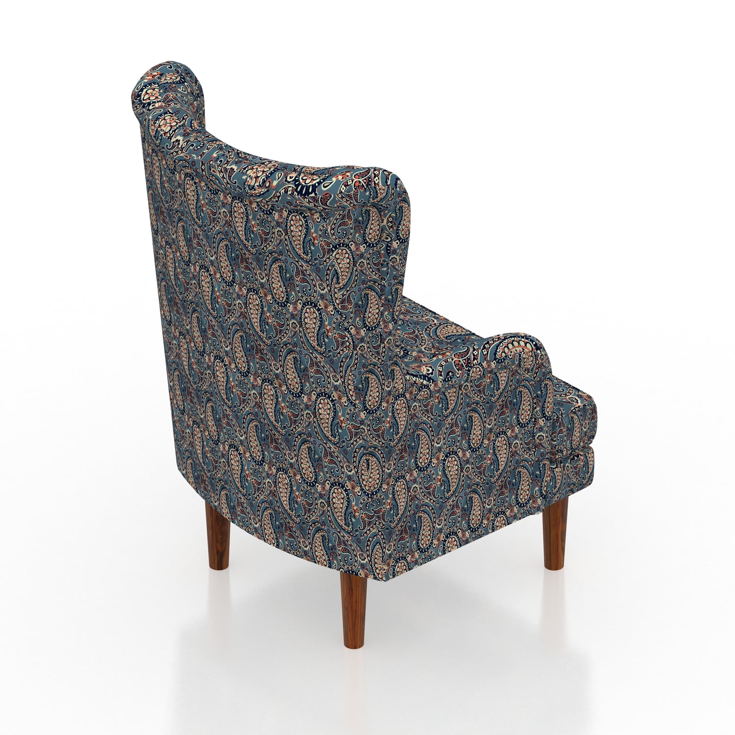 Manali Wing/Relax Sofa Chair With Wooden Legs - 1 Years Warranty