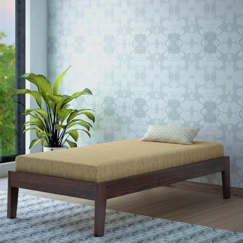 Rio Solid Sheesham Wood Single Bed - 3 Years Warranty