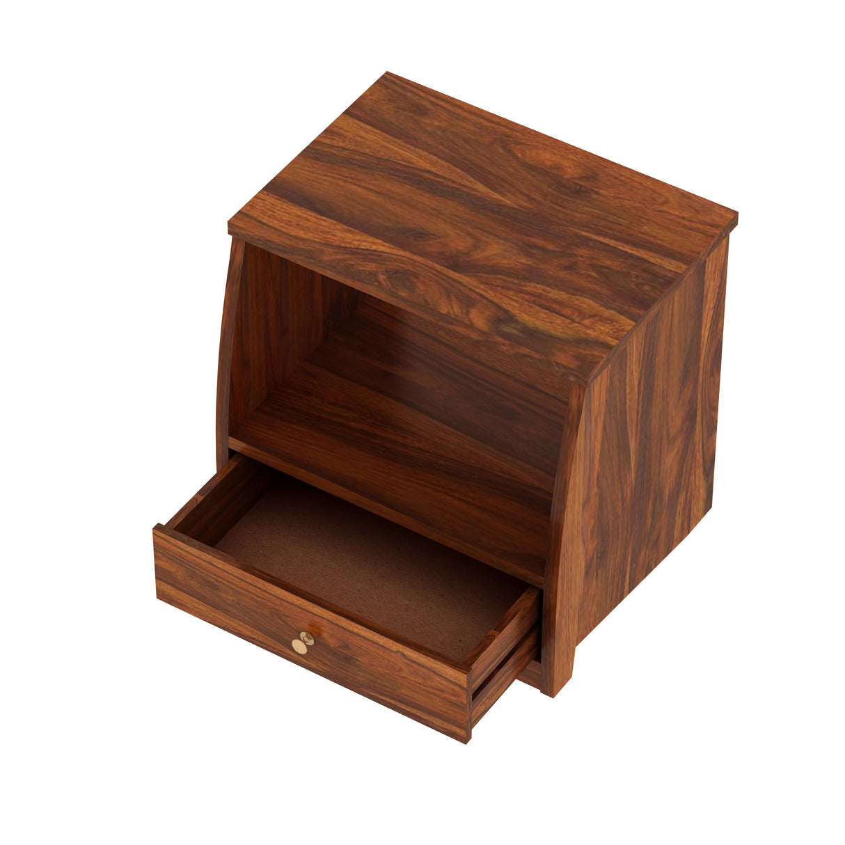 Mayor Solid Sheesham Wood  Bedside Table With One Drawer - 3 Years Warranty
