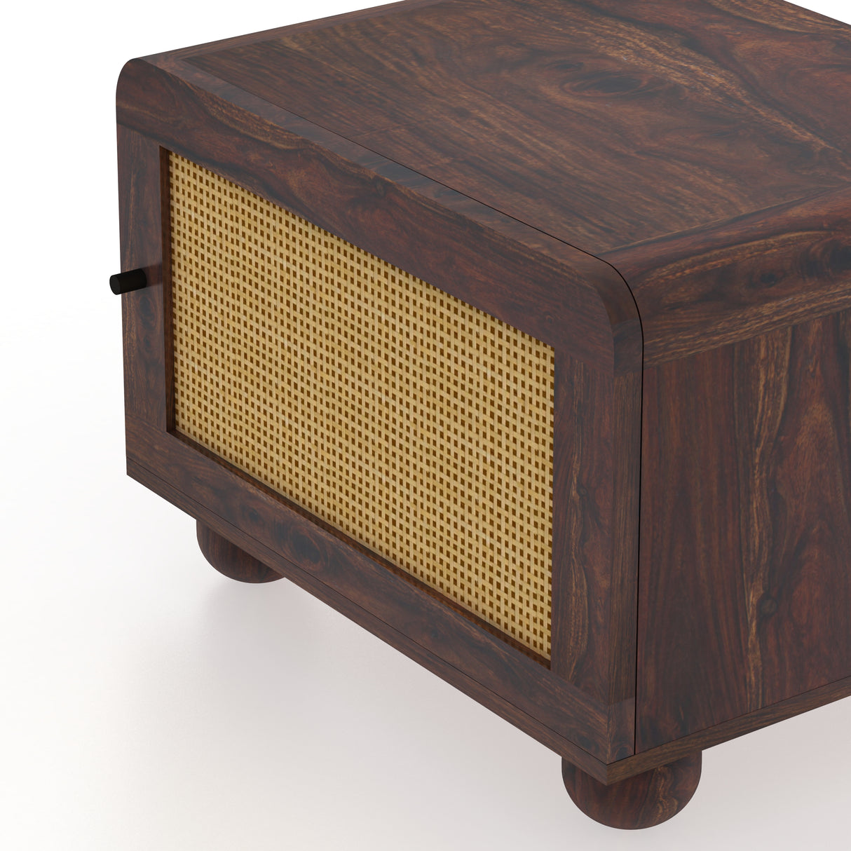 Naptune Solid Sheesham Wood Bedside Table - 3 Years Warranty