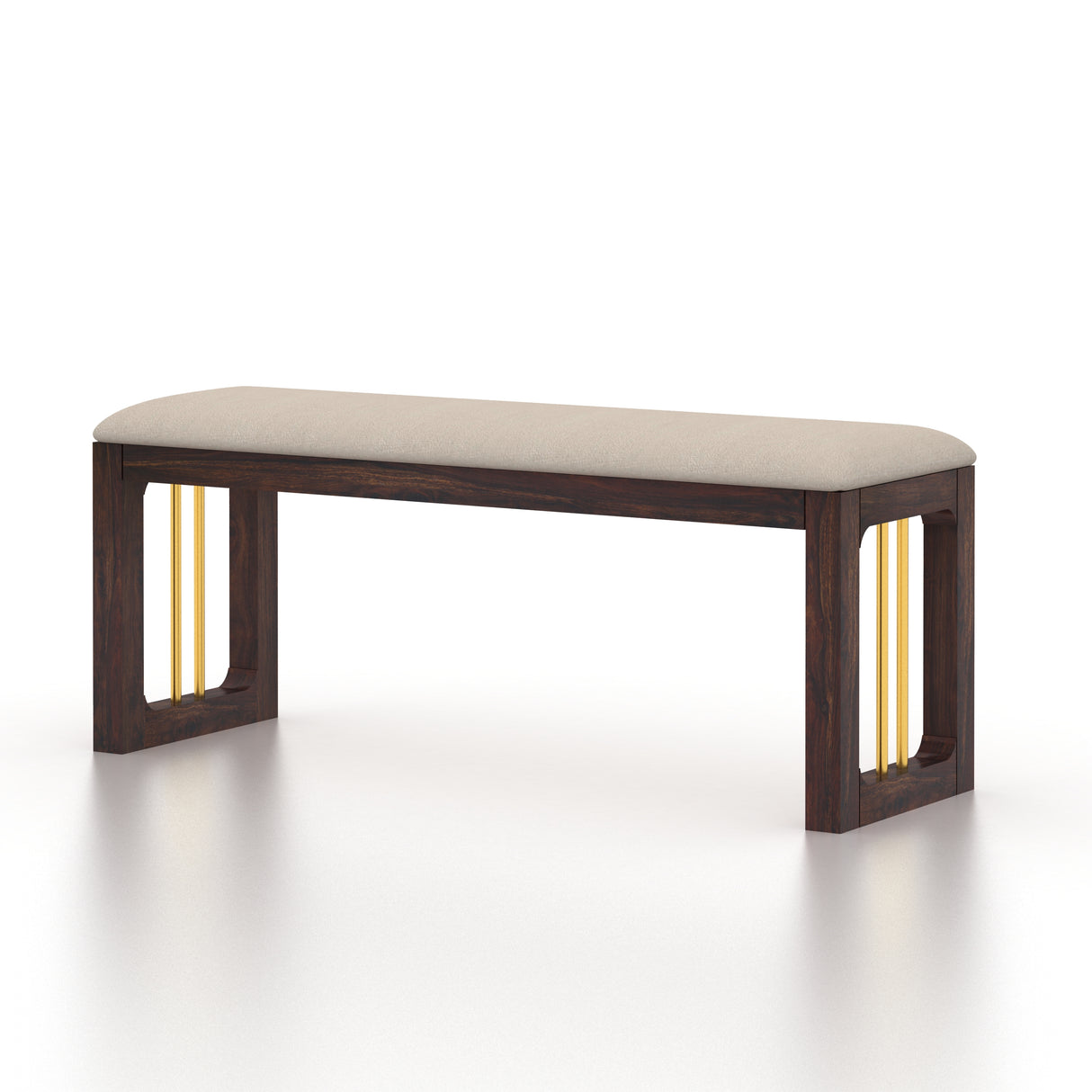 Edin Solid Sheesham Wood Dining Bench - 3 Years Warranty
