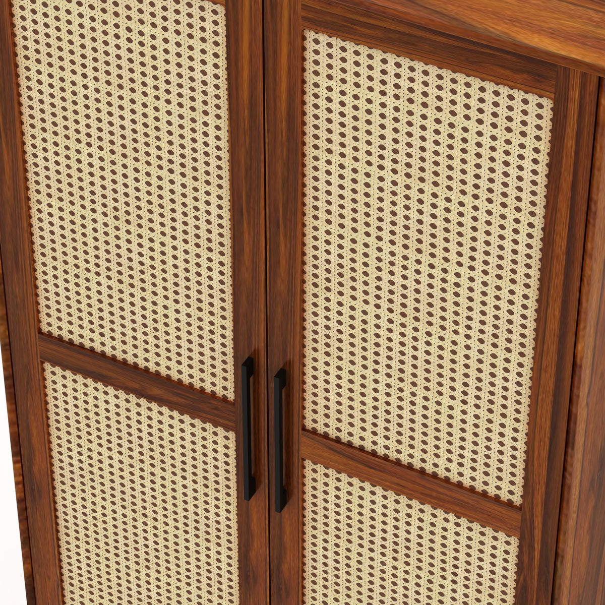 Riverton Solid Sheesham Wood Wardrobe With Two Doors and Drawer - 3-Year Warranty