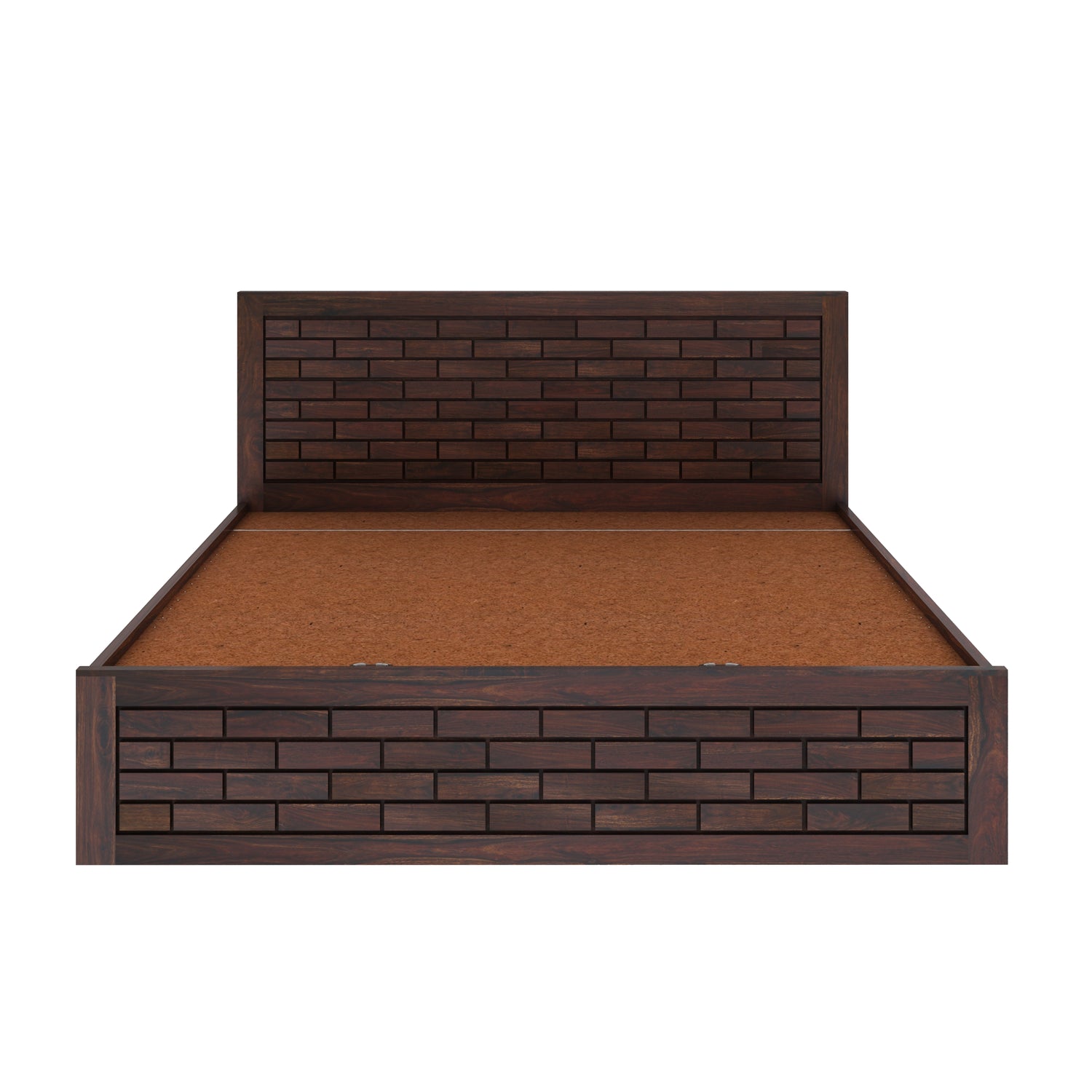 Italian Solid Sheesham Wood Bed with Hydraulic Box Storage FULL Headboard - 3 Years Warranty
