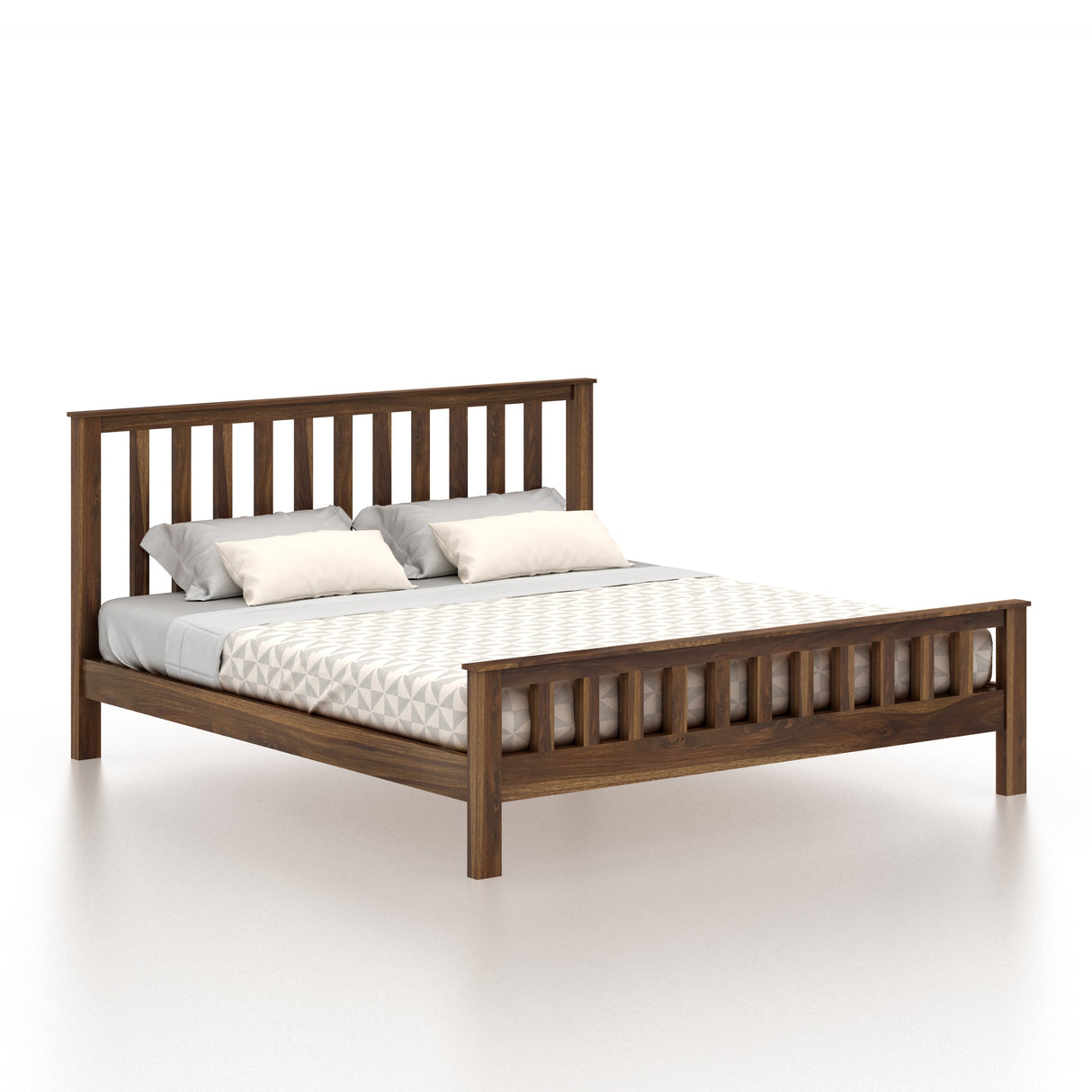 Cairo Solid Sheesham Wood Without Storage Bed - 3 Years Warranty