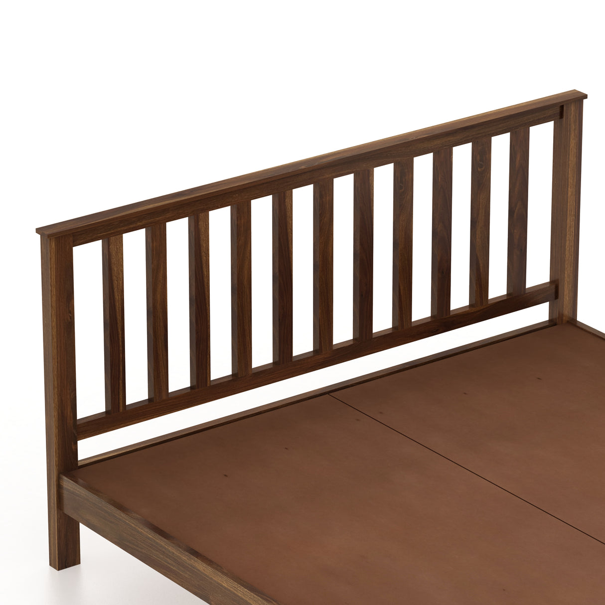 Cairo Solid Sheesham Wood Without Storage Bed - 3 Years Warranty