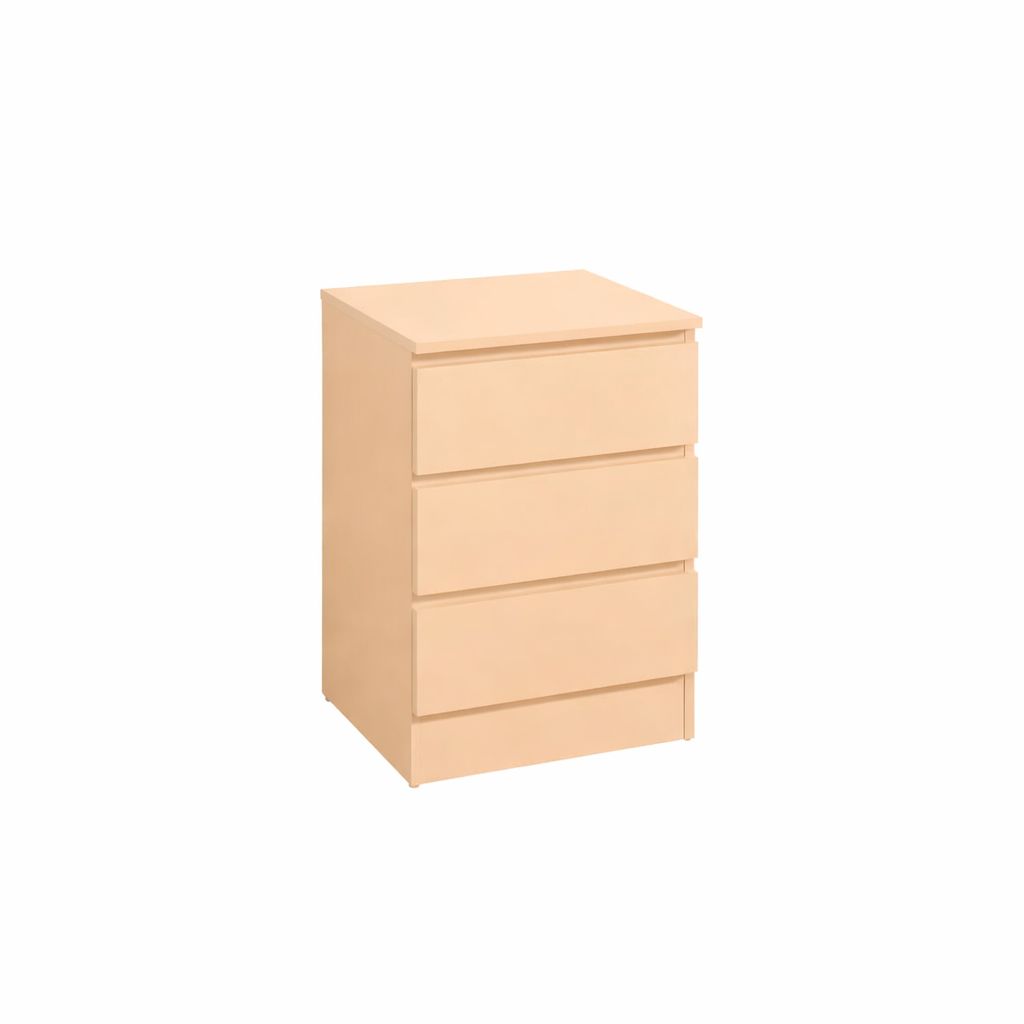 DENIEL Solid Sheesham Wood Bedside Table With 3 Drawers Storage - 3 Years Warranty (LUXE EDITION)