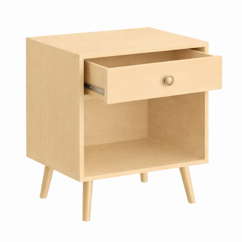 MONO Solid Sheesham Wood Bedside Table - 3 Years Warranty (LUXE EDITION)