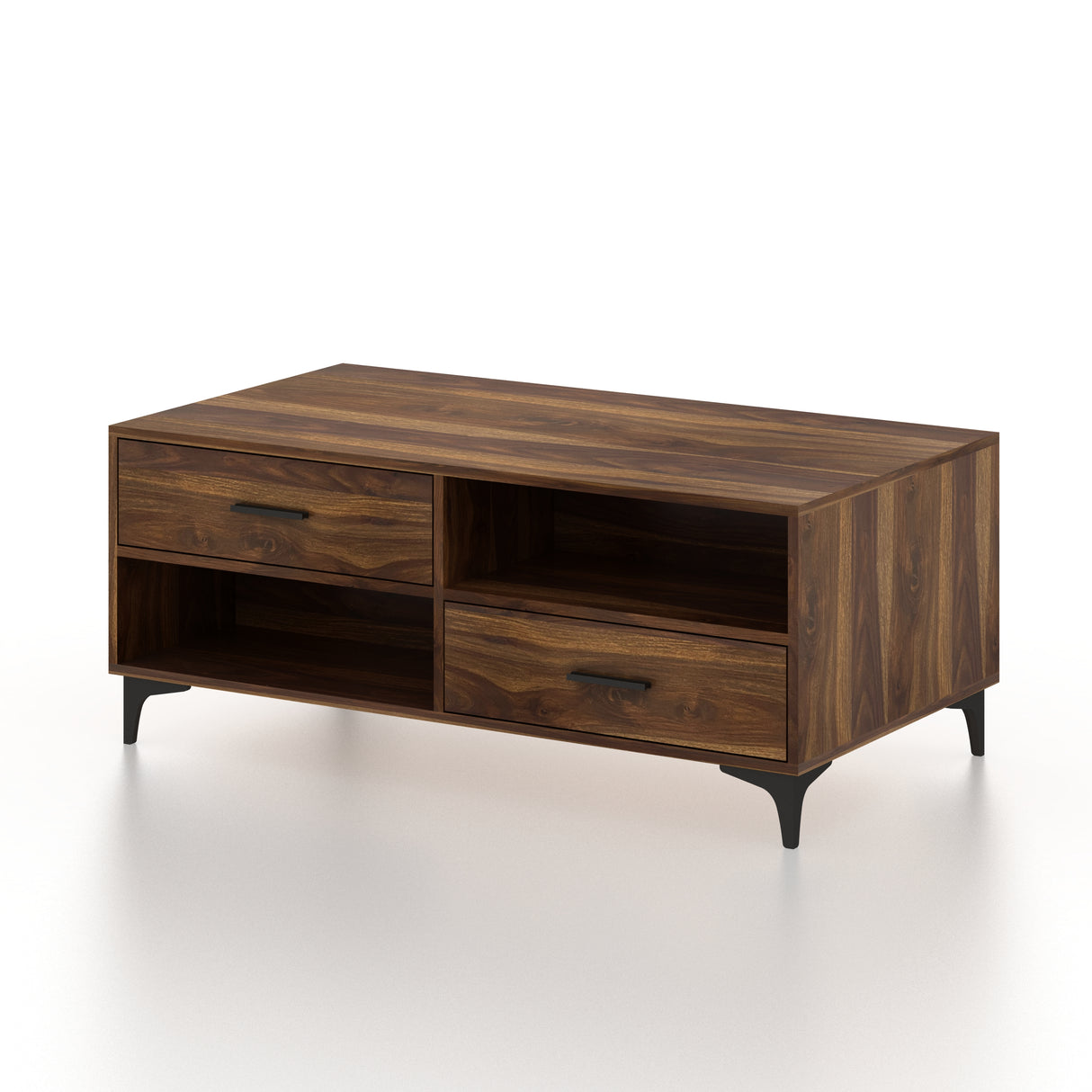 BOLT Solid Sheesham Wood Coffee Table With Four Drawers - 3 Years Warranty