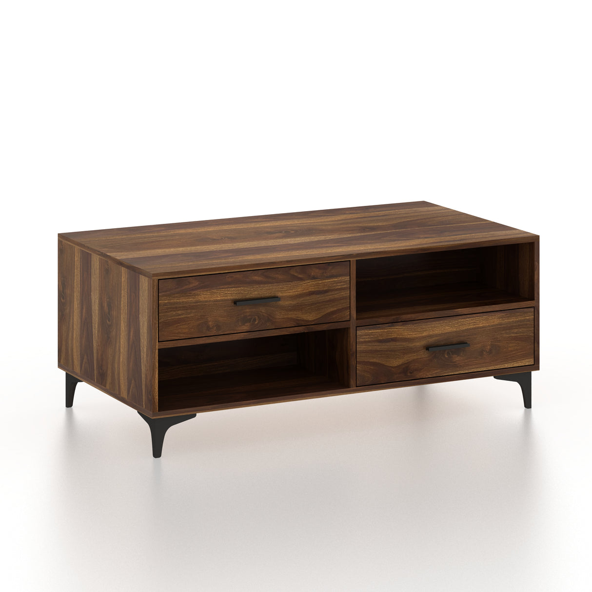 BOLT Solid Sheesham Wood Coffee Table With Four Drawers - 3 Years Warranty