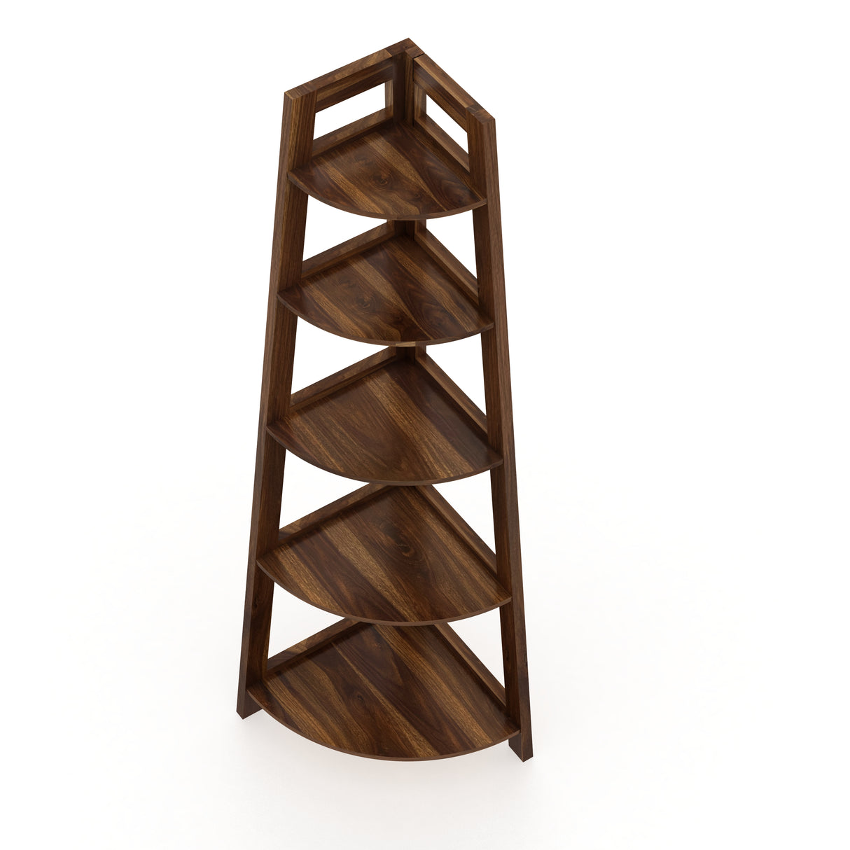 Italian Solid Sheesham Wood Corner Shelf - 3 Years Warranty