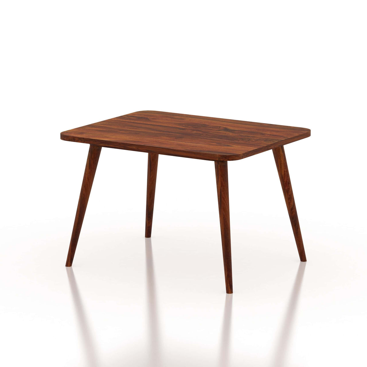 Oval Solid Sheesham Wood 4 Seater Dining Table - 3 Years Warranty