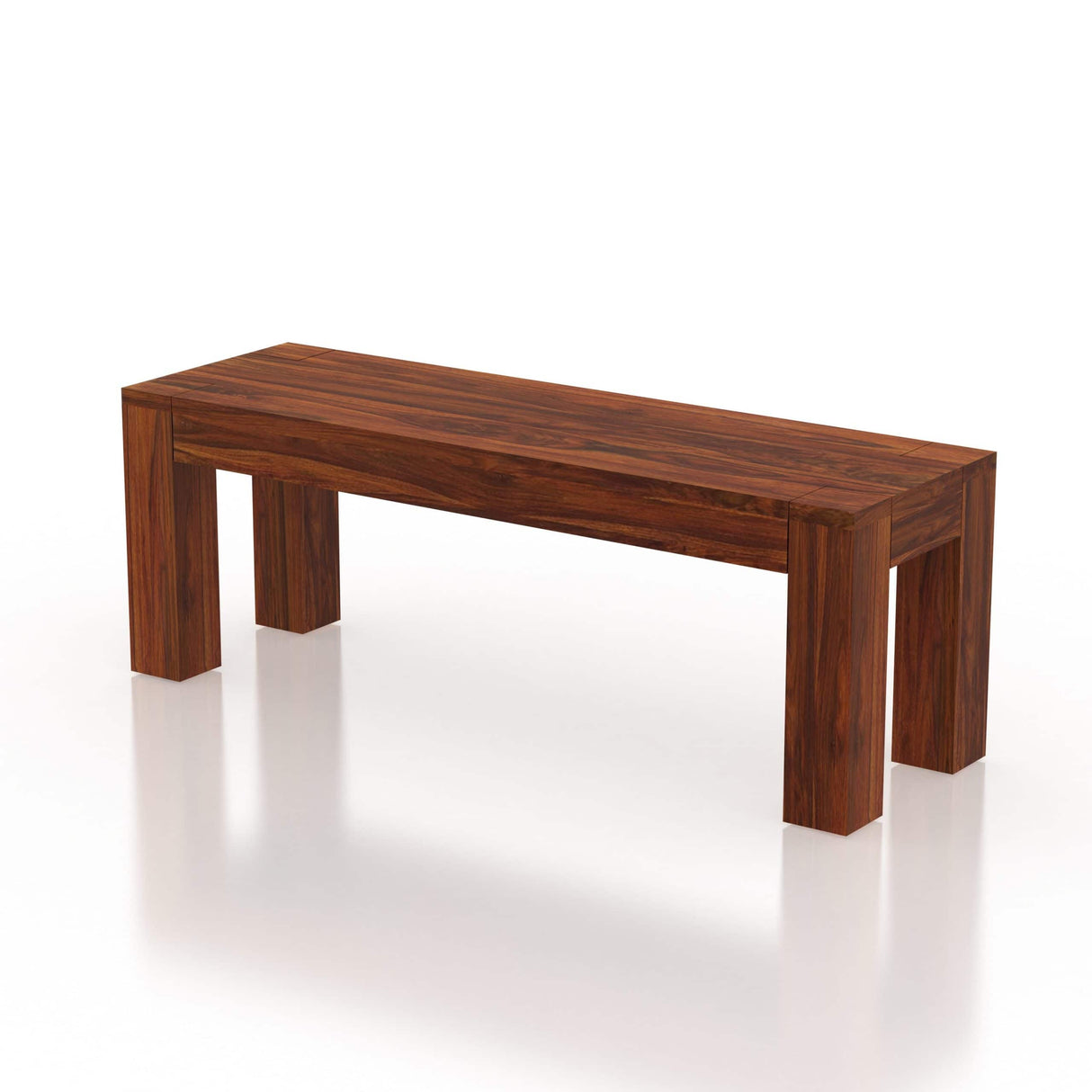 Mayor Solid Sheesham Wood Dining Bench - 3 Years Warranty