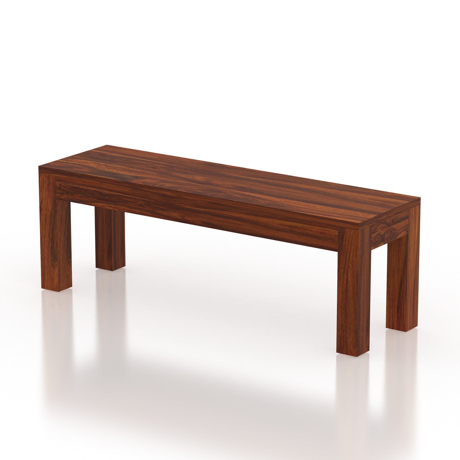 Mayor Solid Sheesham Wood Dining Bench - 3 Years Warranty
