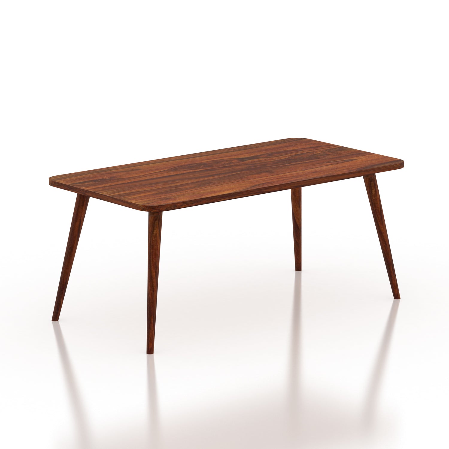 Oval Solid Sheesham Wood 6 Seater Dining Table Set - 3 Years Warranty