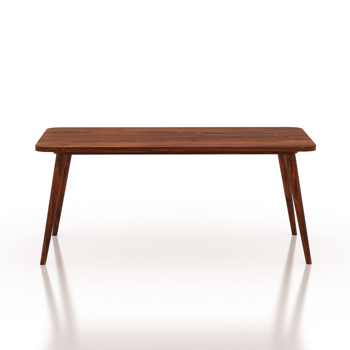 Oval Solid Sheesham Wood 6 Seater Dining Table Set - 3 Years Warranty