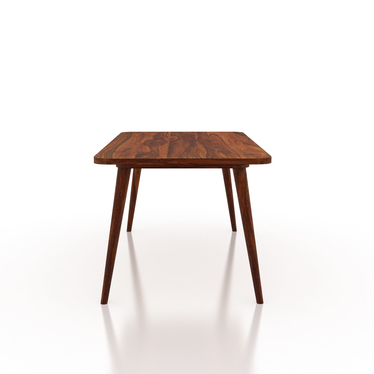 Oval Solid Sheesham Wood 6 Seater Dining Table Set - 3 Years Warranty