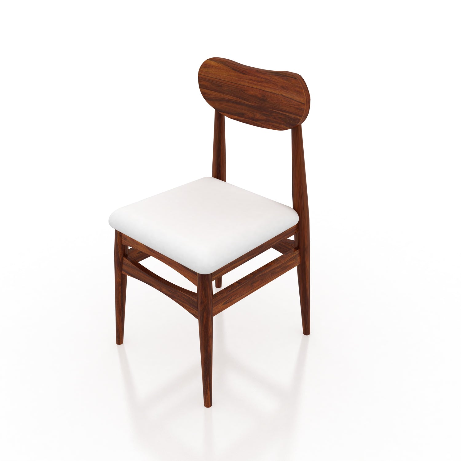 Oval Solid Sheesham Wood Office/Study/Dining Chair - 3 Years Warranty