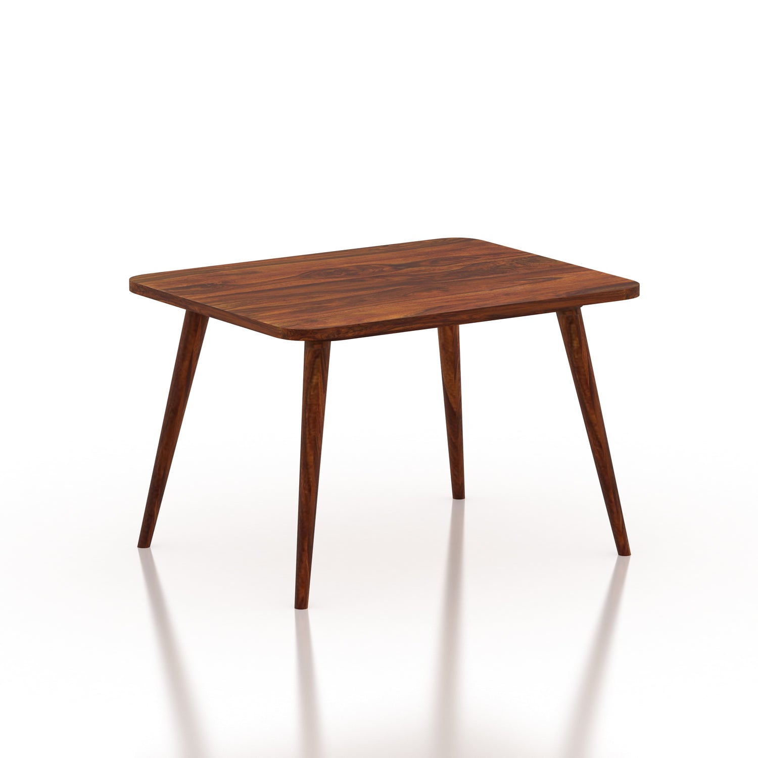 Oval Solid Sheesham Wood 4 Seater Dining Table Set - 3 Years Warranty