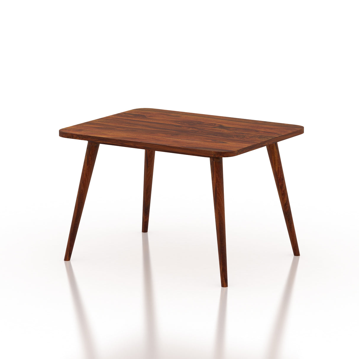 Oval Solid Sheesham Wood 4 Seater Dining Table Set - 3 Years Warranty