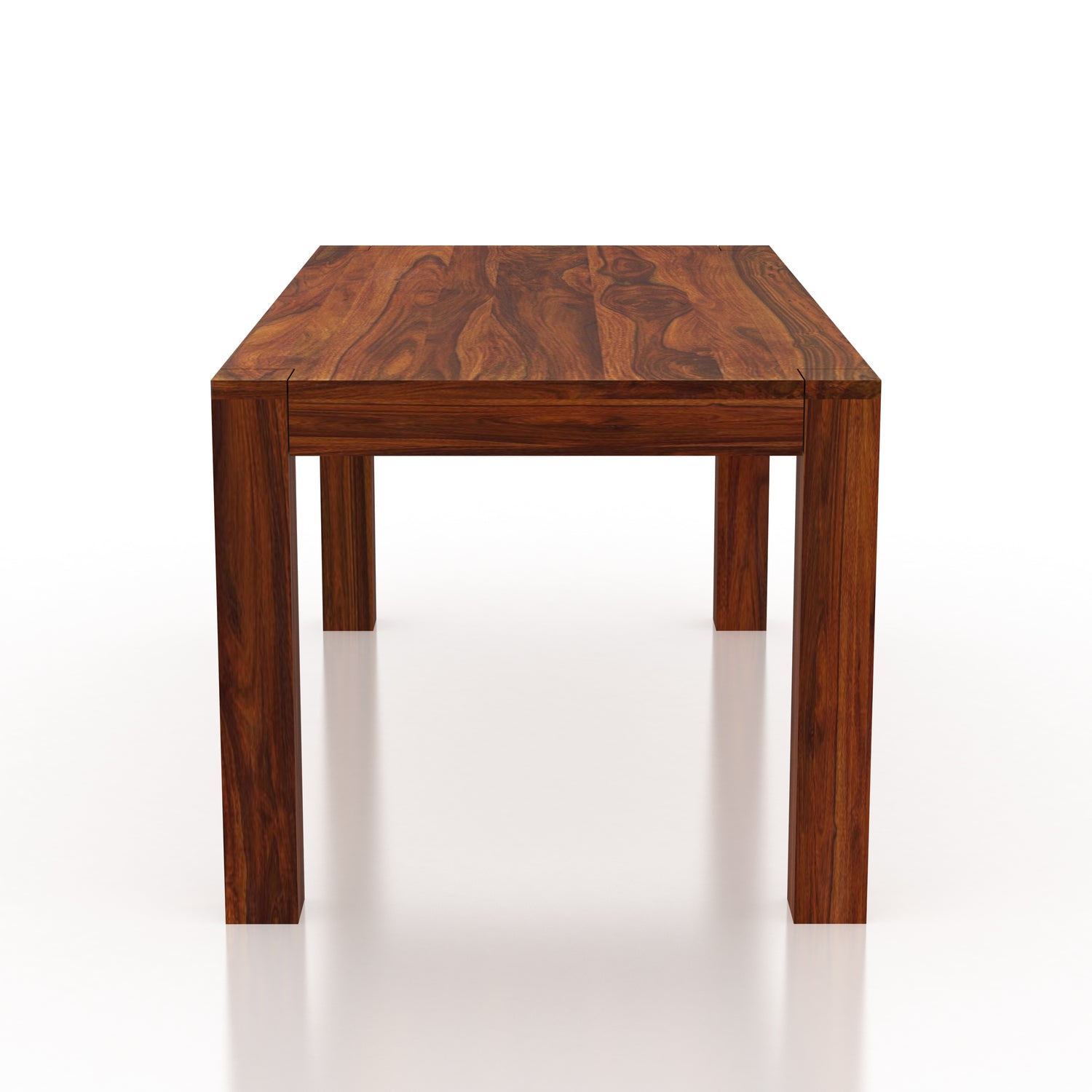 Mayor Solid Sheesham Wood 6 Seater Dining Table - 3 Years Warranty