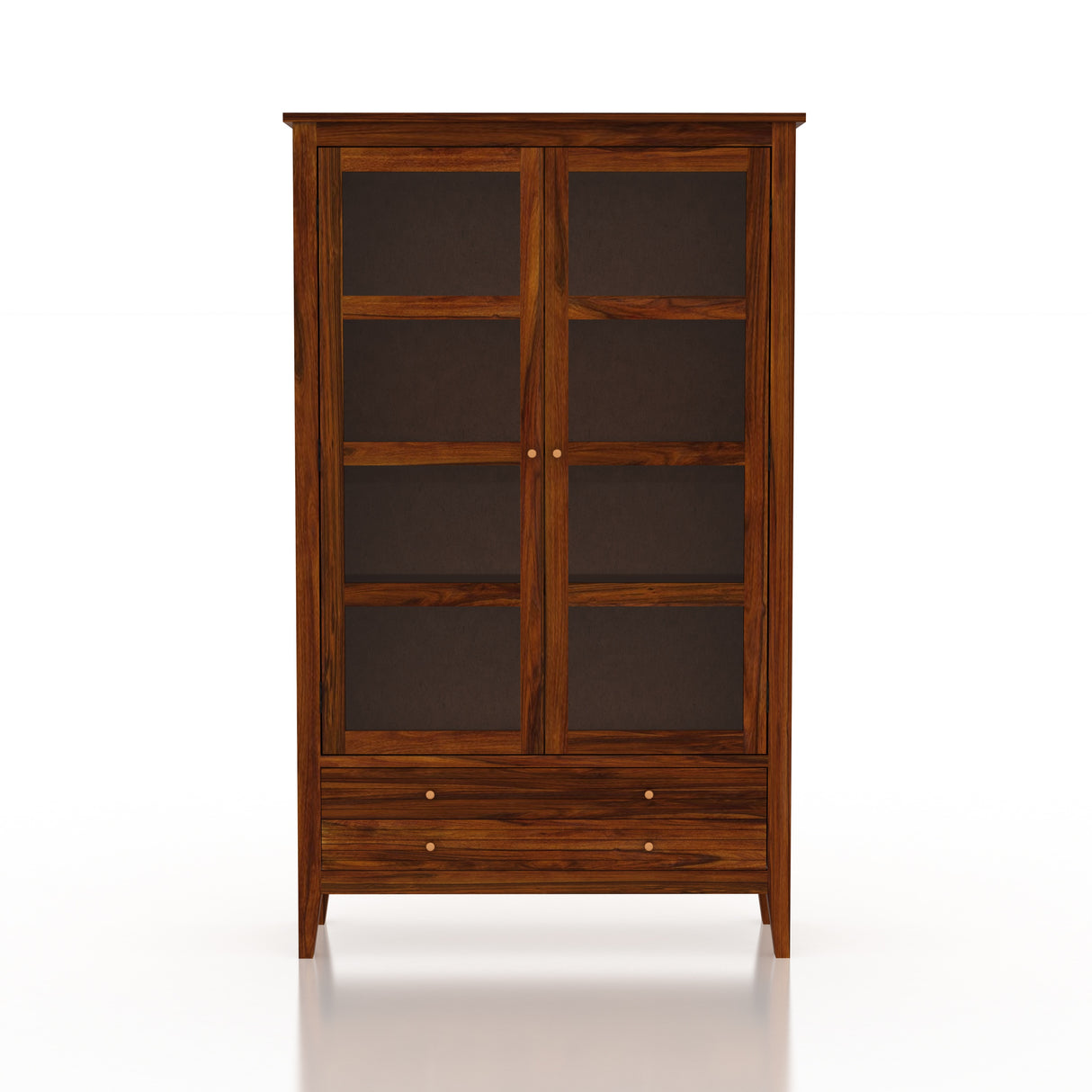 Italian Solid Sheesham Wood Display Unit - 3 Years Warranty
