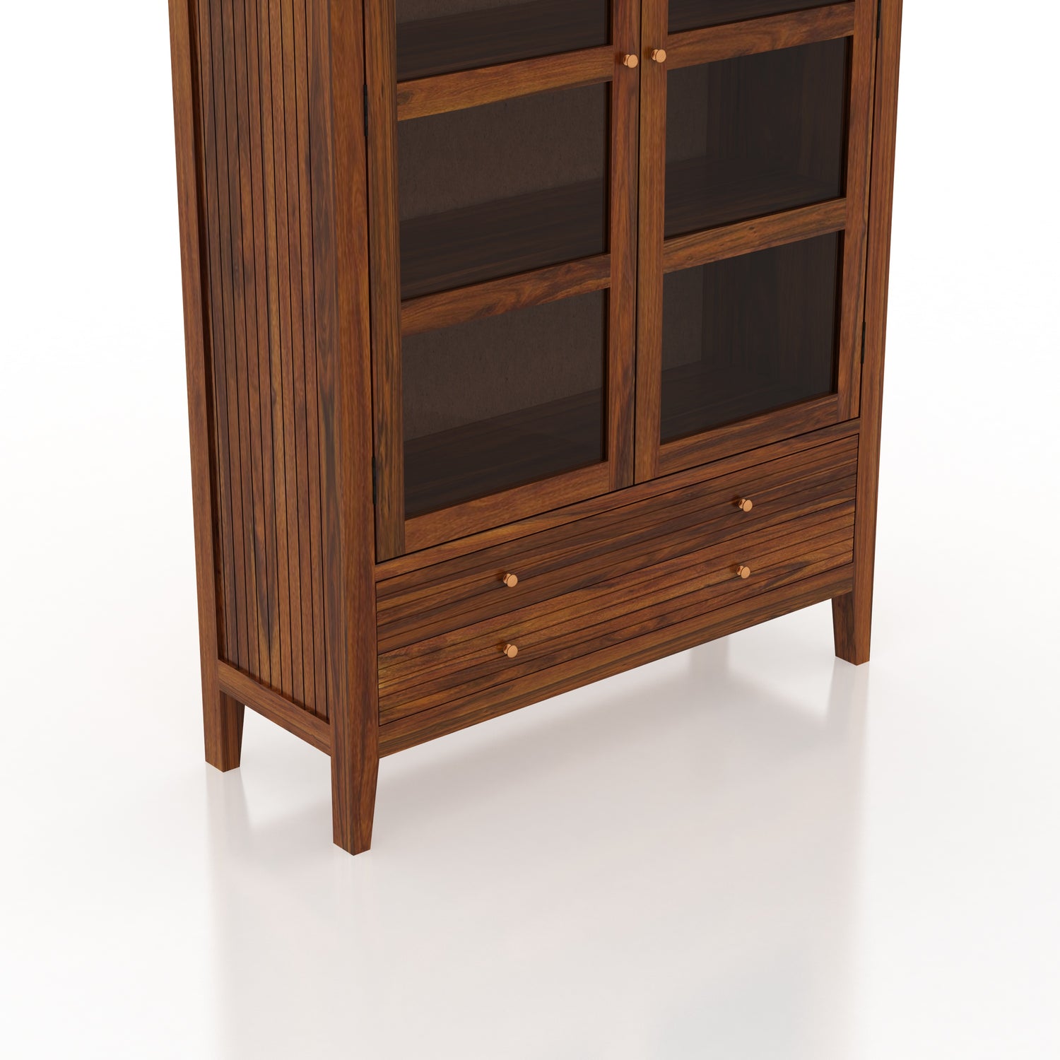 Italian Solid Sheesham Wood Display Unit - 3 Years Warranty
