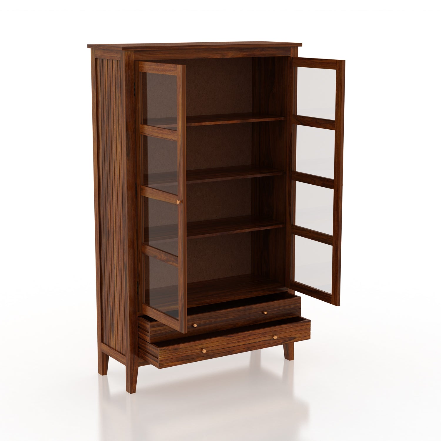 Italian Solid Sheesham Wood Display Unit - 3 Years Warranty