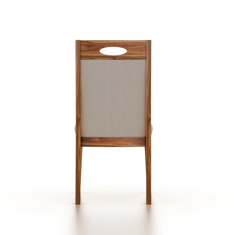 Genova Solid Acacia Wood Office/Study/Dining Chair - 3 Years Warranty